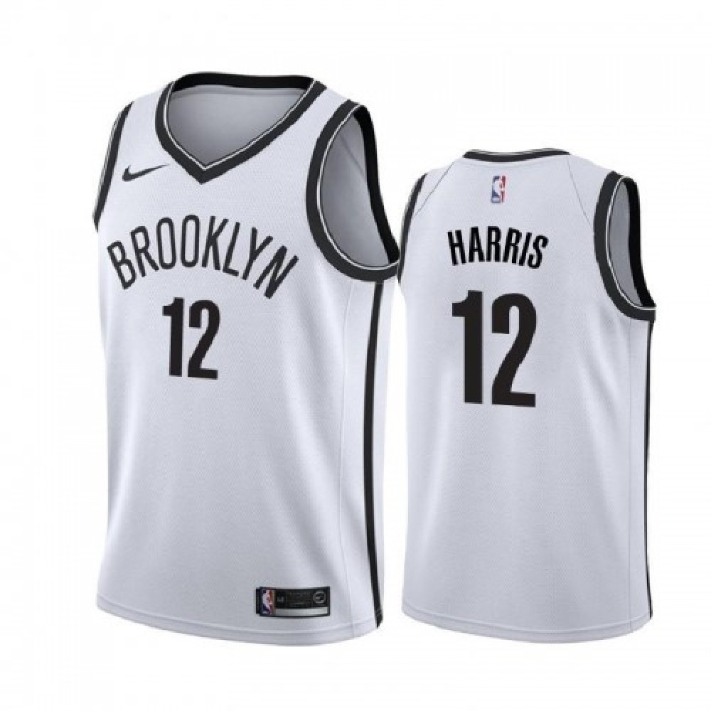 Men's Brooklyn Nets Joe Harris #12 White 20/21 Swingman Jersey - Association Edition-Pro Kit Vault | Brand New 26/27 Sports Jerseys